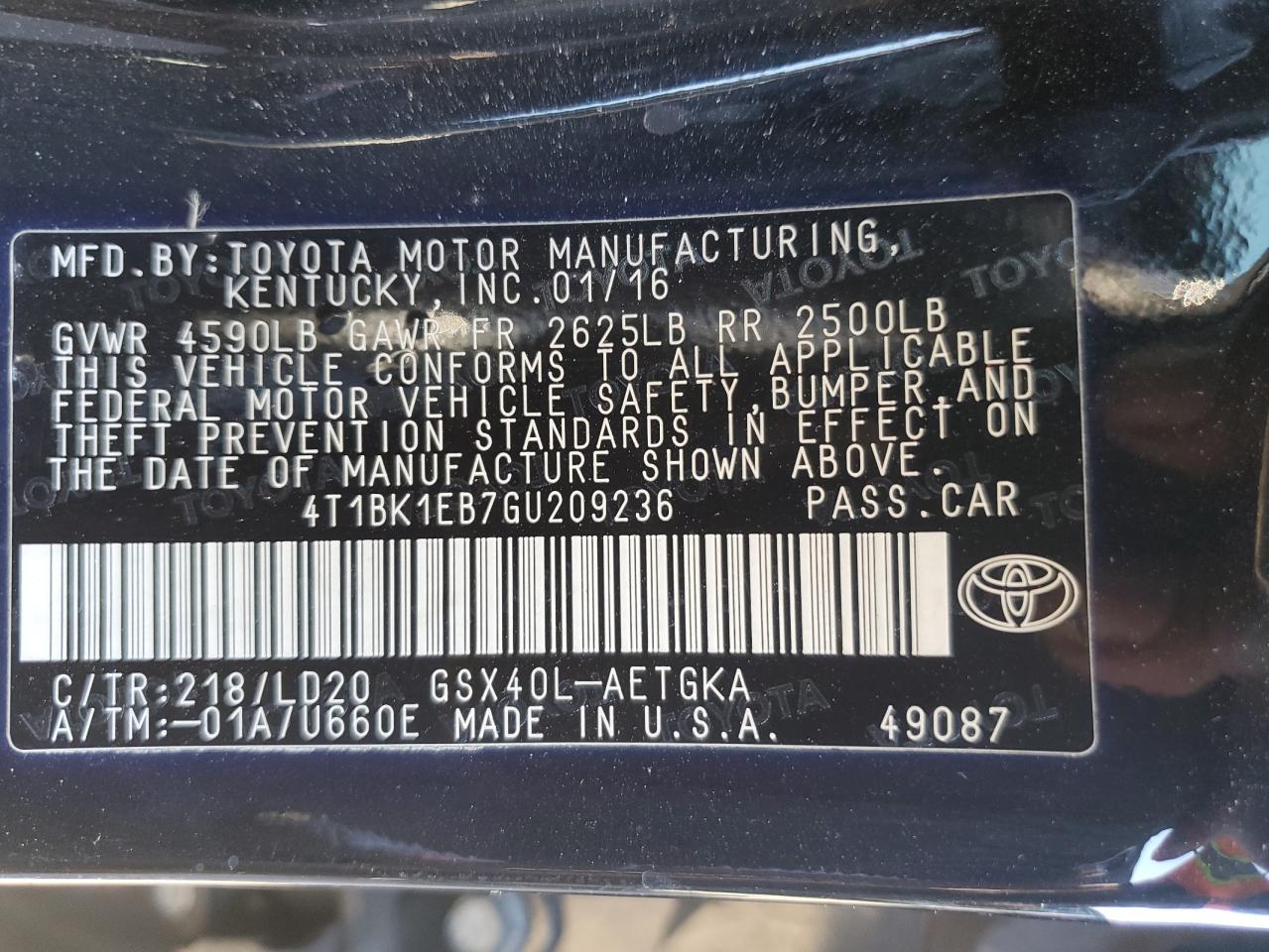 2016 Toyota Avalon - Image 12