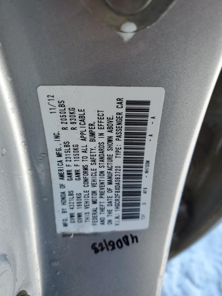 VIN 1HGCR2F8XDA063720 2013 HONDA ACCORD no.13