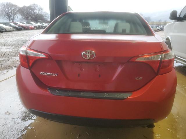 Sedans TOYOTA COROLLA 2016 Red