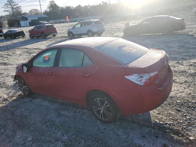  TOYOTA COROLLA 2016 Red