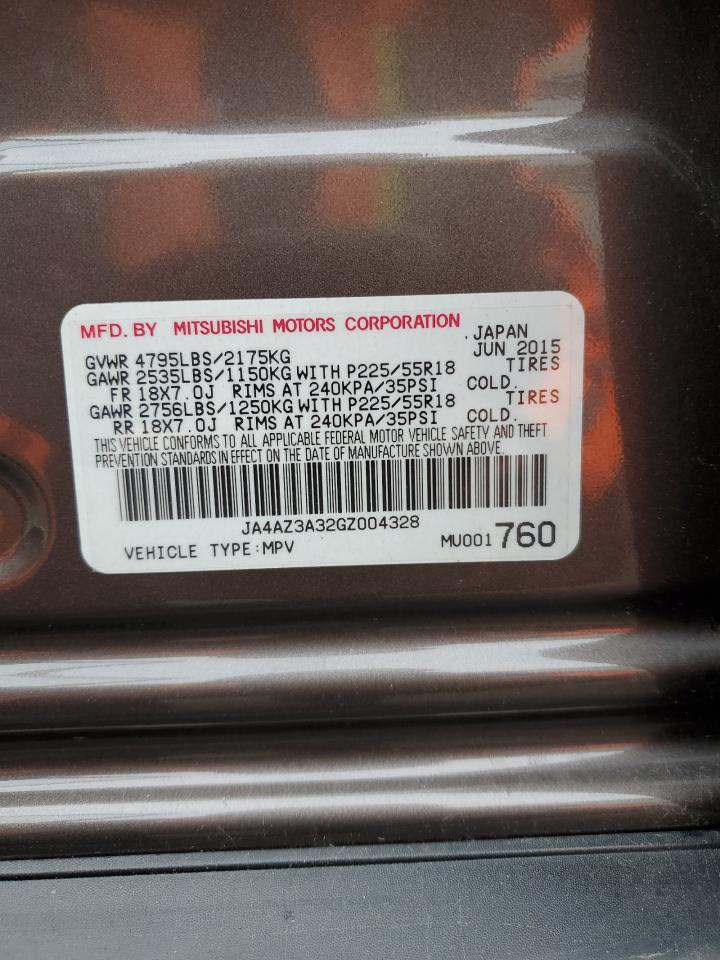 VIN JA4AZ3A32GZ004328 2016 MITSUBISHI OUTLANDER no.13