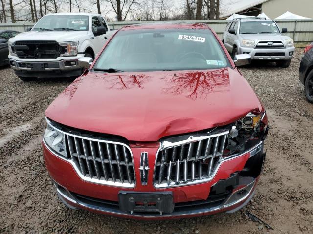  LINCOLN MKZ 2012 Czerwony