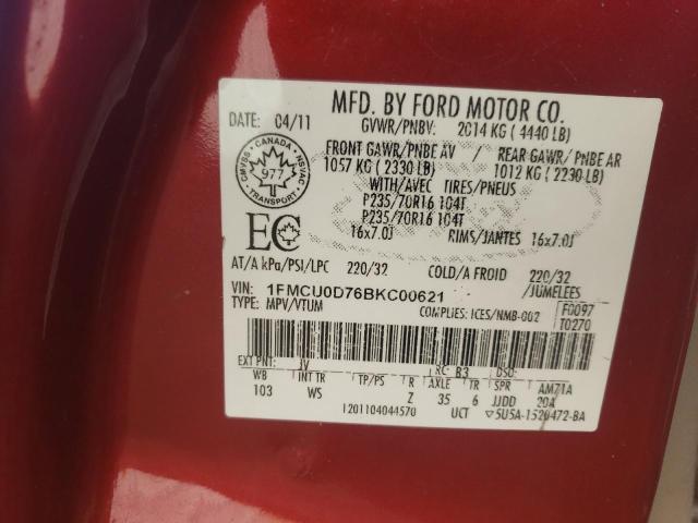 2011 FORD ESCAPE XLT