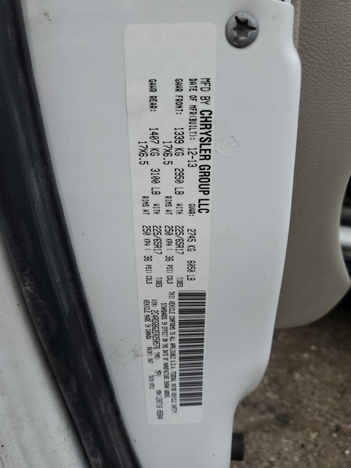 2014 Dodge Grand Caravan Se VIN: 2C4RDGBG2ER250576 Lot: 83580014