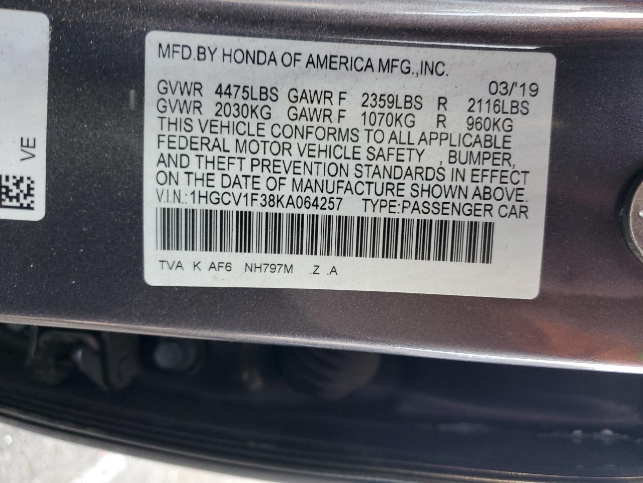 2019 Honda Accord - Image 12