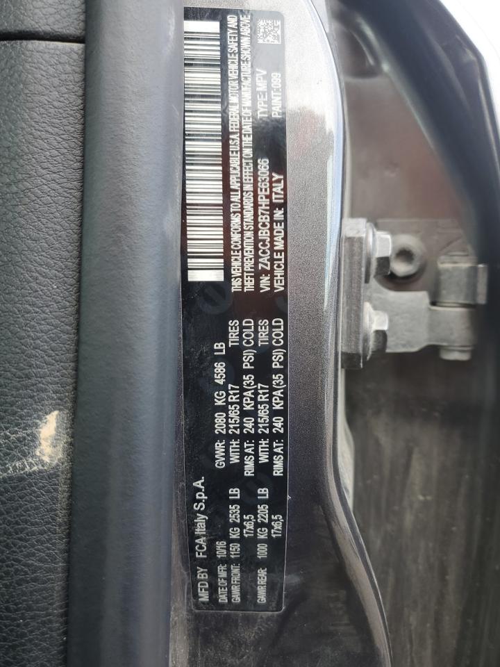 2017 Jeep Renegade Trailhawk VIN: ZACCJBCB7HPE63066 Lot: 81486165