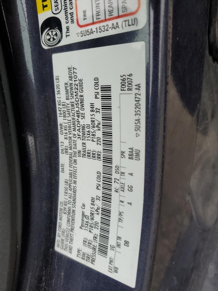 VIN 3FADP4BJ5DM221077 2013 FORD FIESTA no.12