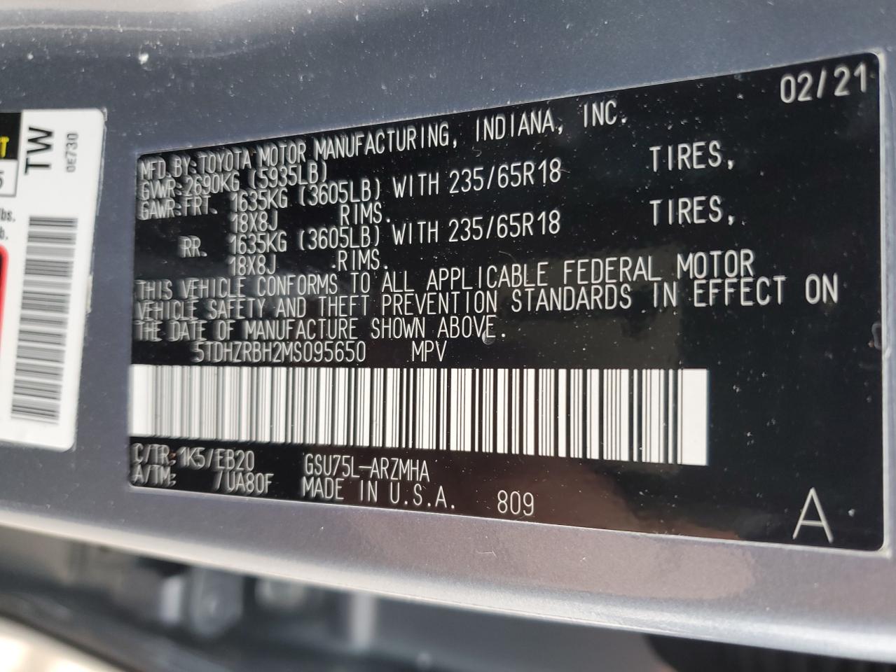 2021 Toyota Highlander - Image 13