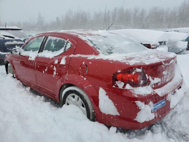  DODGE AVENGER 2012 Червоний