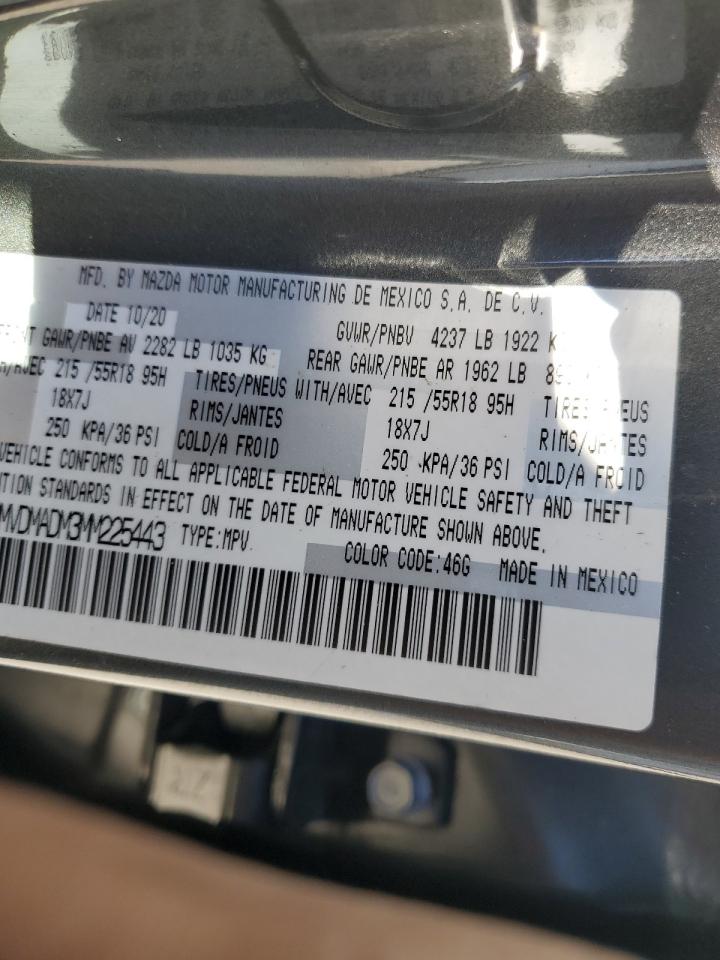 2021 Mazda Cx-30 Premium VIN: 3MVDMADM3MM225443 Lot: 83738384