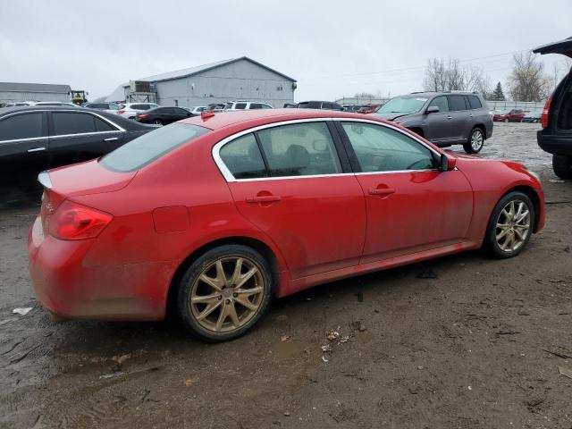  INFINITI G37 2012 Червоний