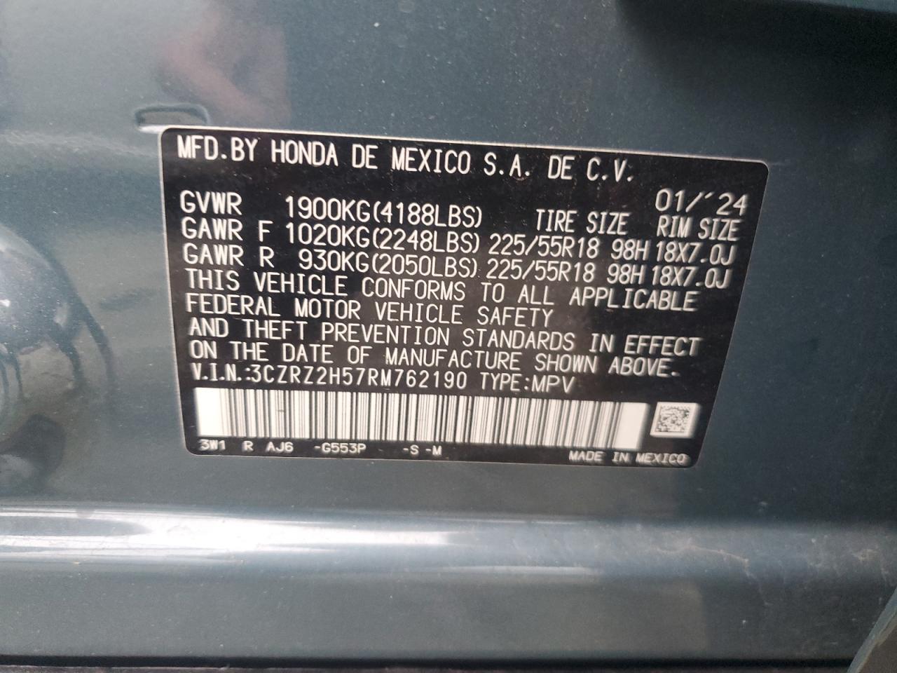 2024 Honda HR-V - Image 13