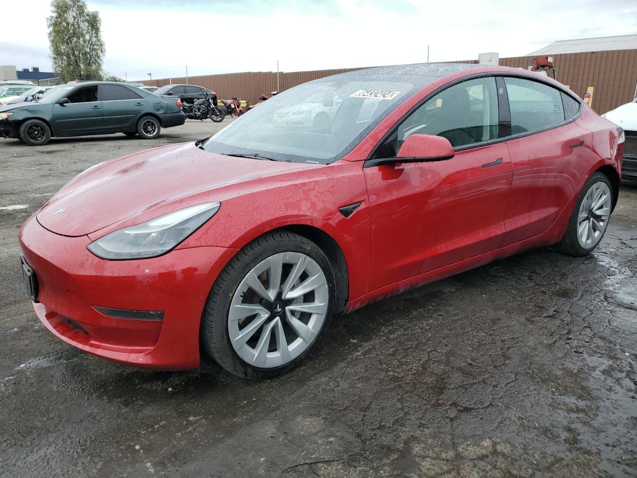 VIN 5YJ3E1EA6NF185878 2022 TESLA MODEL 3 no.1