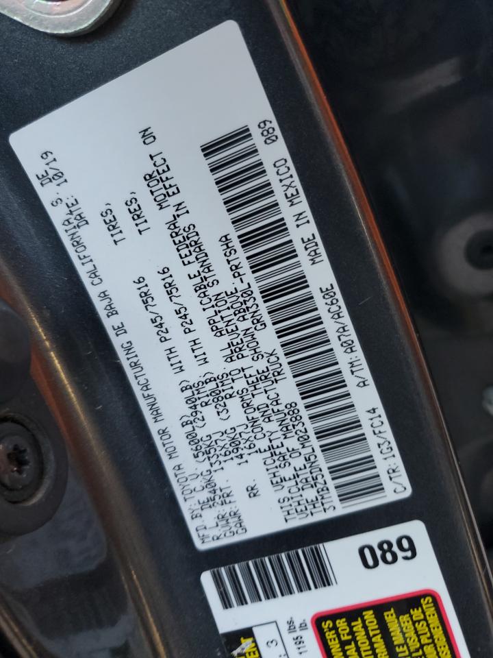 2020 Toyota Tacoma Double Cab VIN: 3TMBZ5DN5LM023888 Lot: 84208174