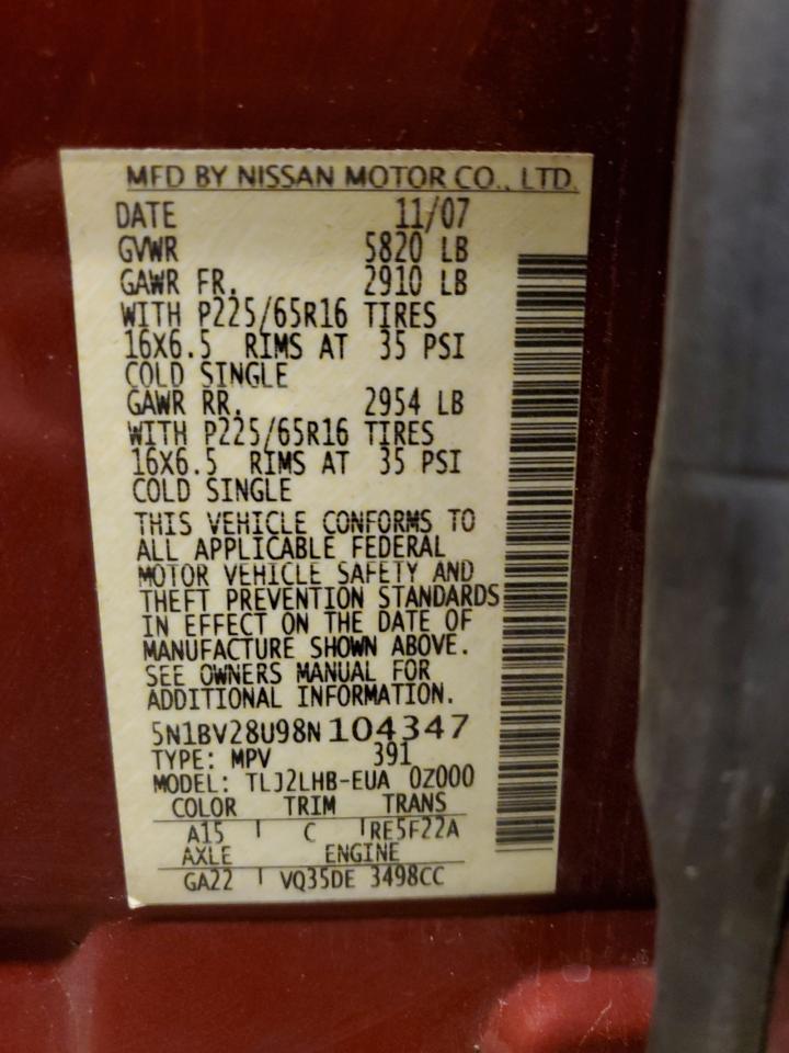 2008 Nissan Quest - Image 14