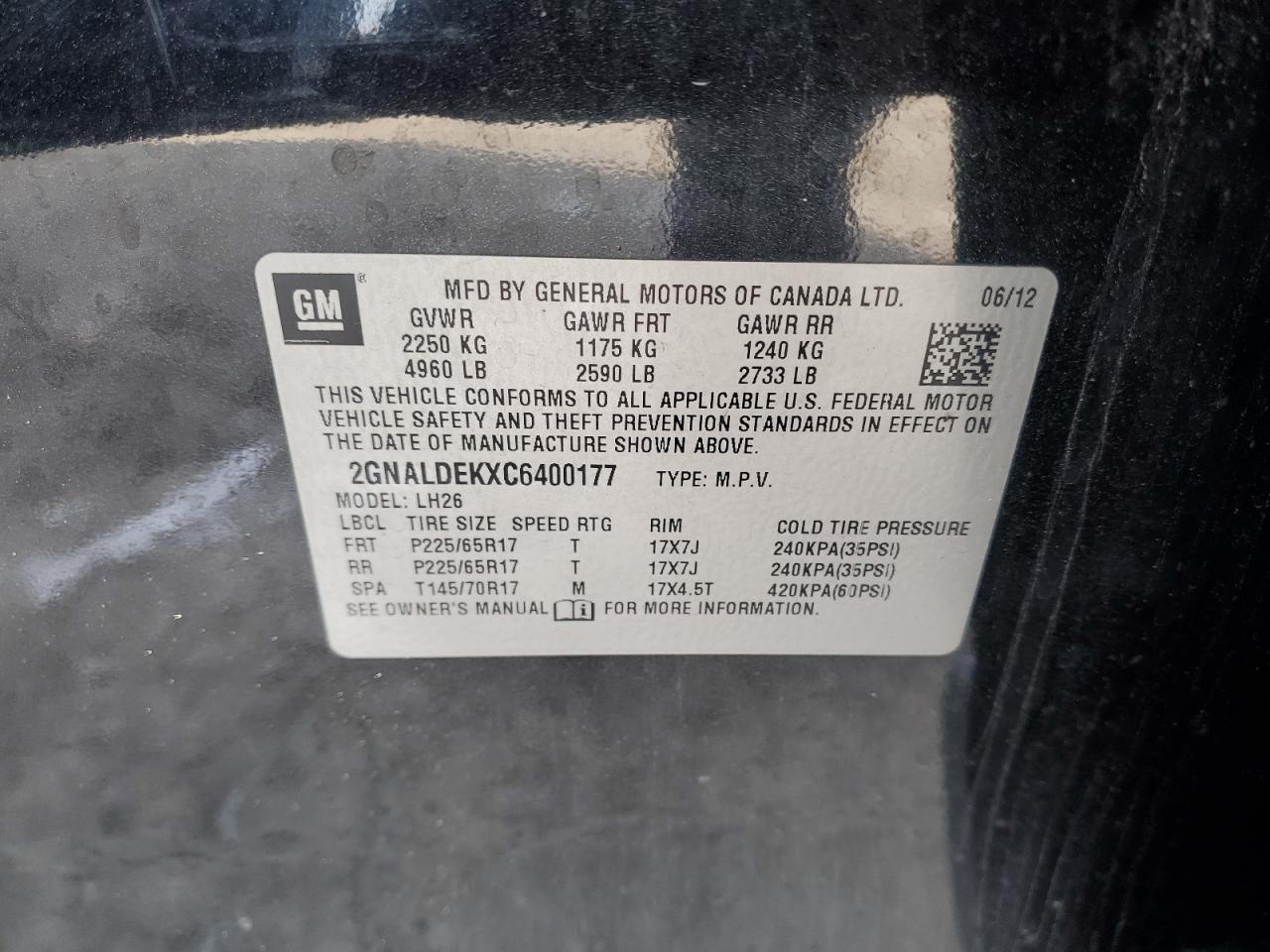 2012 Chevrolet Equinox - Image 15