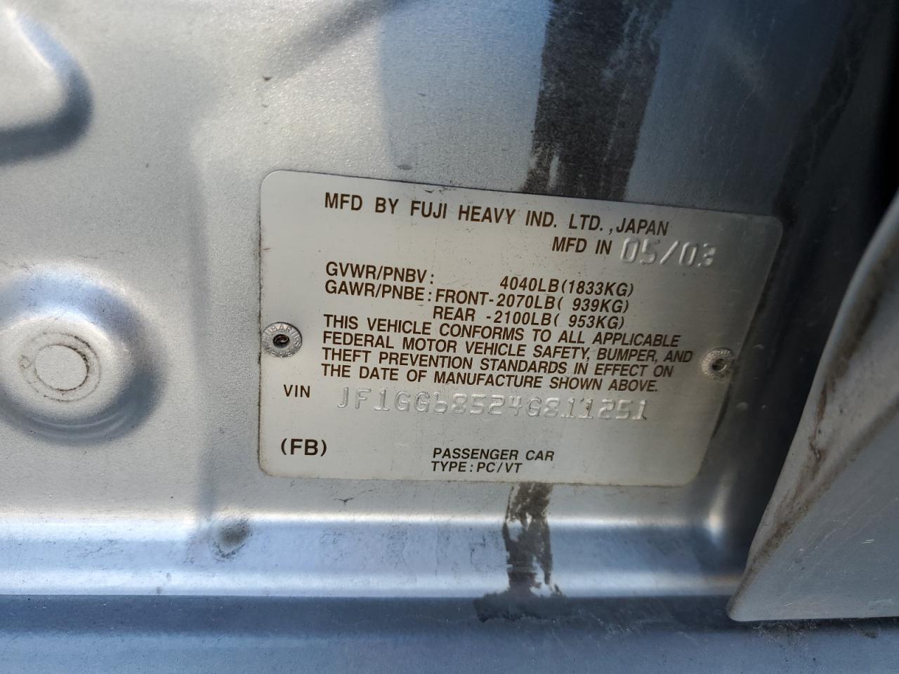 2004 Subaru Impreza - Image 15