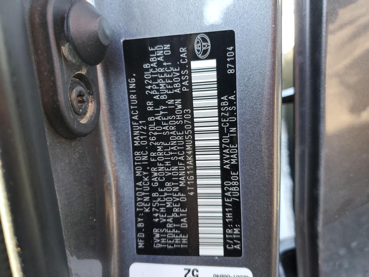 2021 Toyota Camry - Image 12