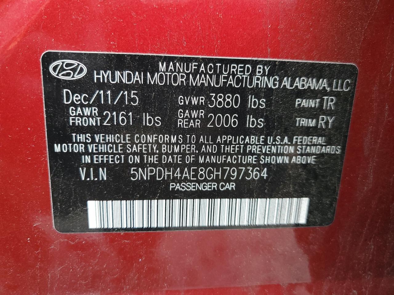 2016 Hyundai Elantra - Image 12