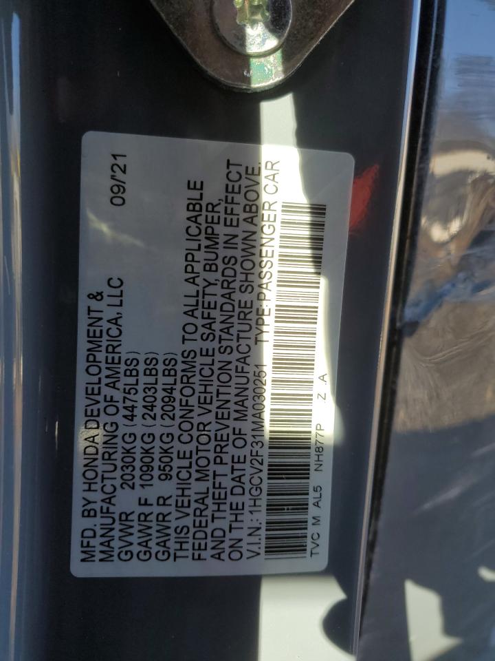 2021 Honda Accord - Image 12