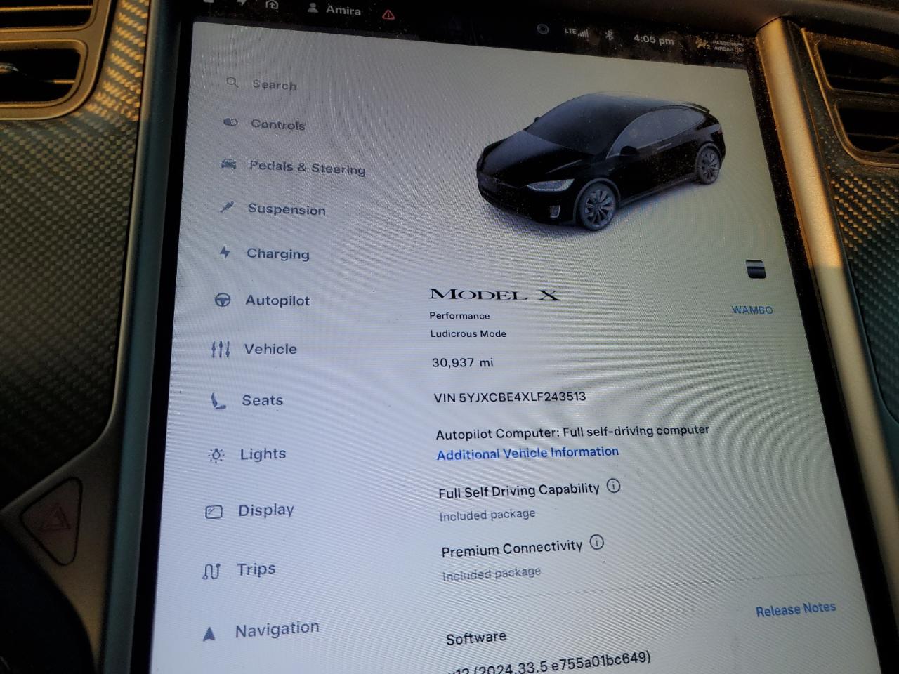 2020 Tesla Model X VIN: 5YJXCBE4XLF243513 Lot: 79970924