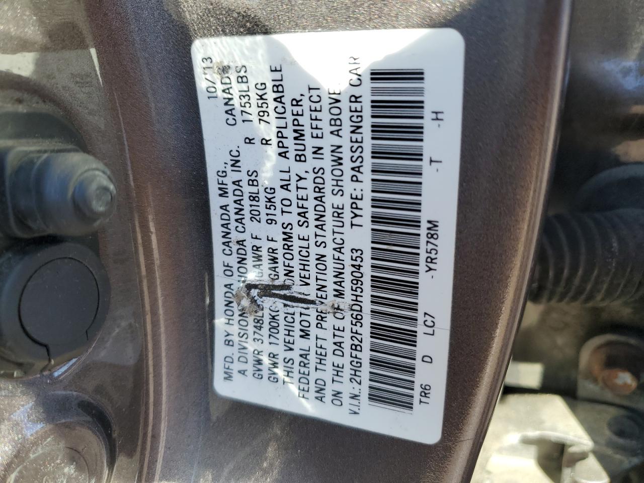 2013 Honda Civic - Image 12