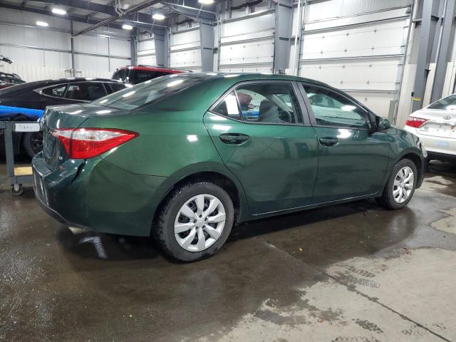  TOYOTA COROLLA 2015 Green