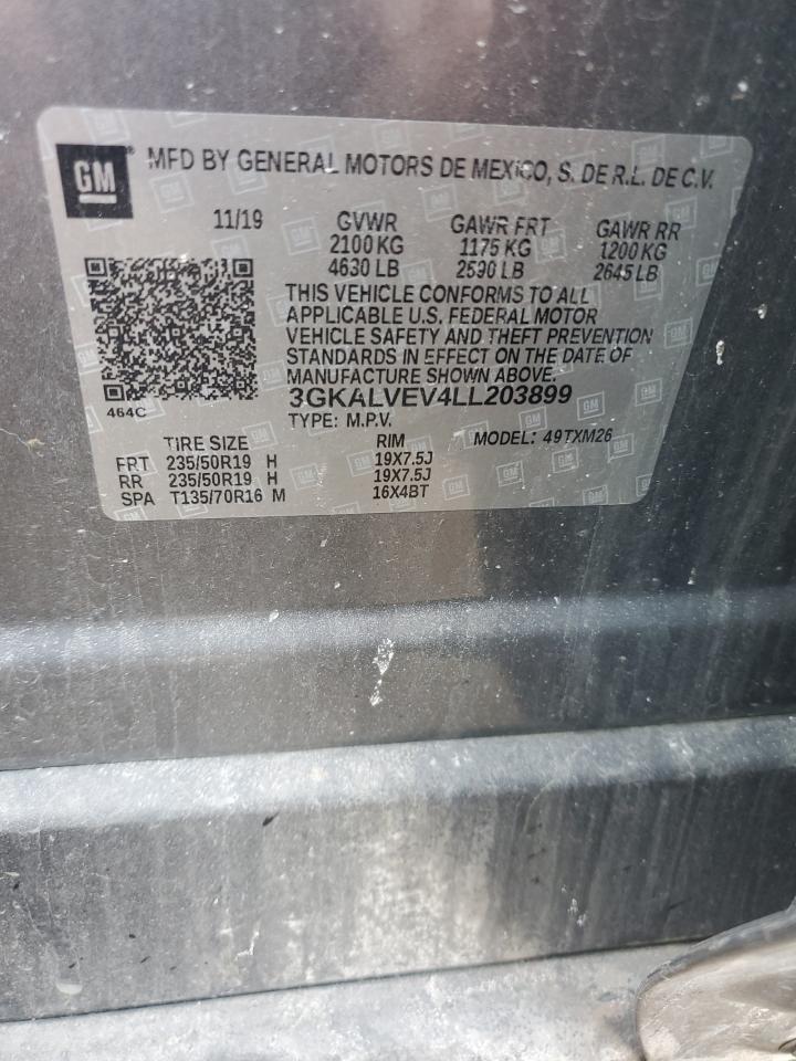2020 GMC Terrain Slt VIN: 3GKALVEV4LL203899 Lot: 86852544