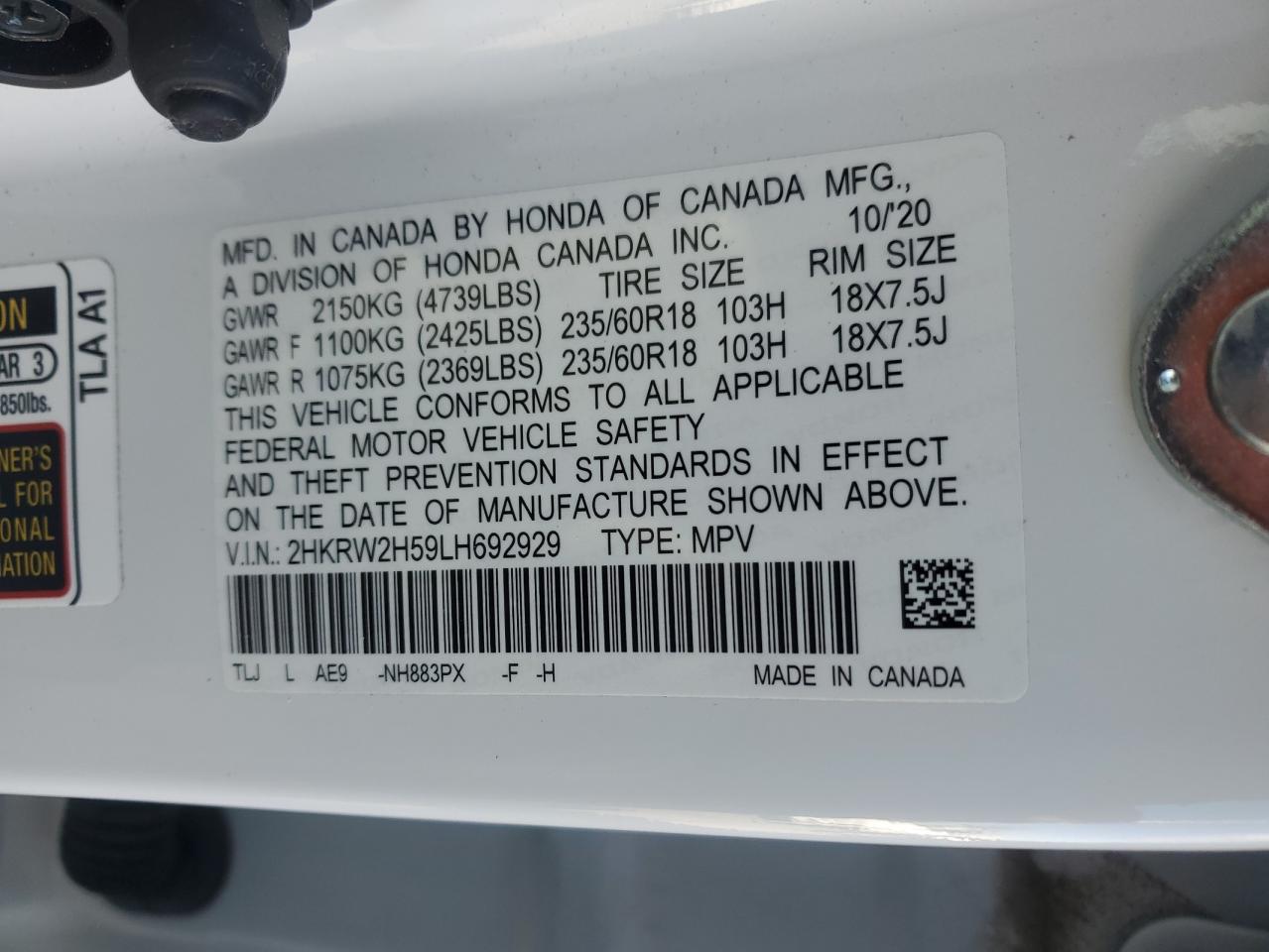 2020 Honda CR-V - Image 13