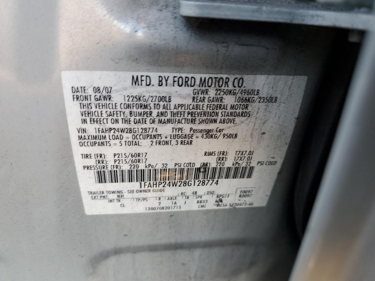 2008 Ford Taurus - Image 12