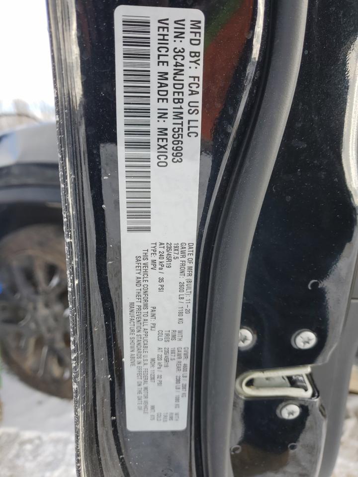 2021 Jeep Compass 80Th Edition VIN: 3C4NJDEB1MT556993 Lot: 84894614