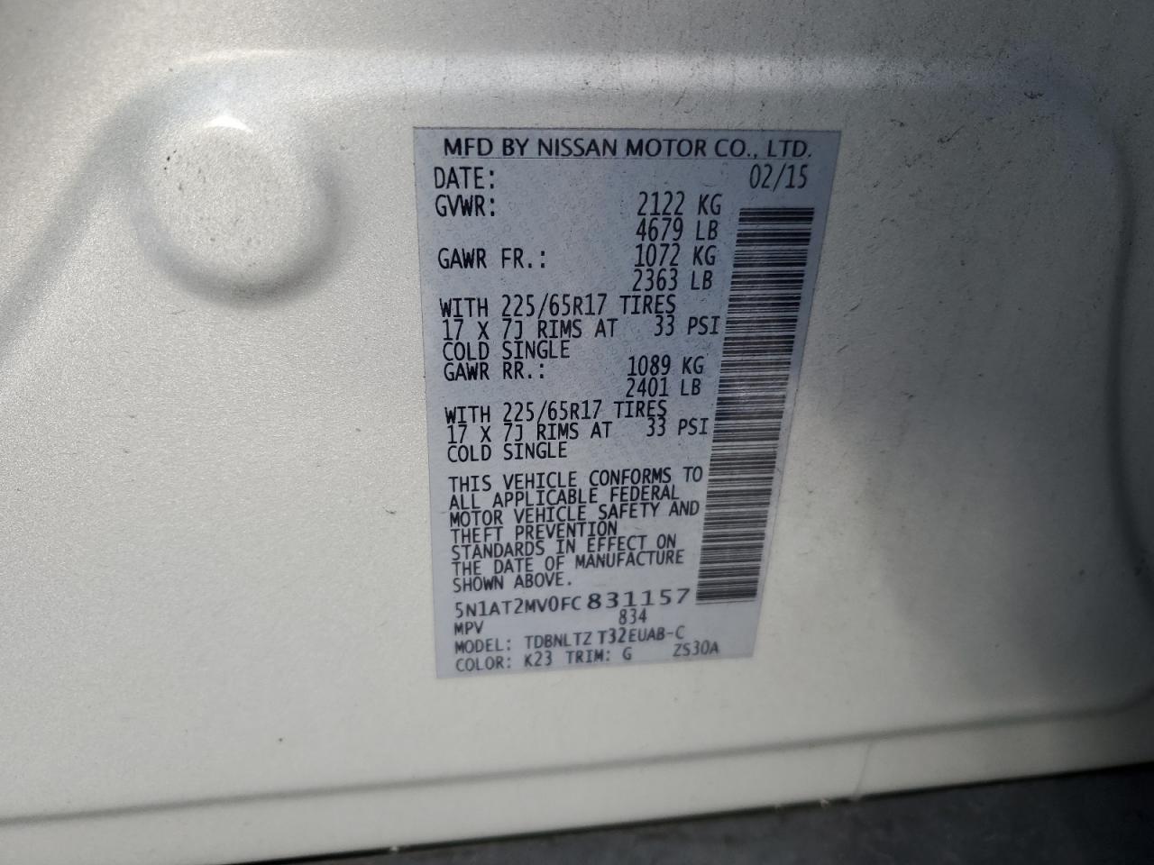 2015 Nissan Rogue - Image 13