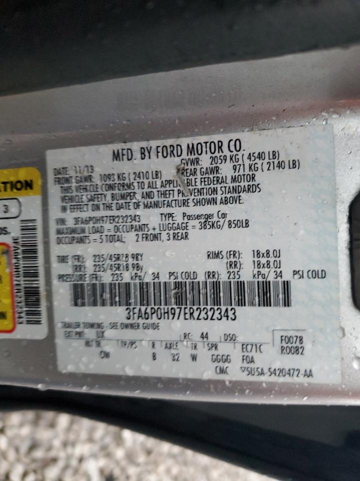 VIN 3FA6P0H97ER232343 2014 FORD FUSION no.13