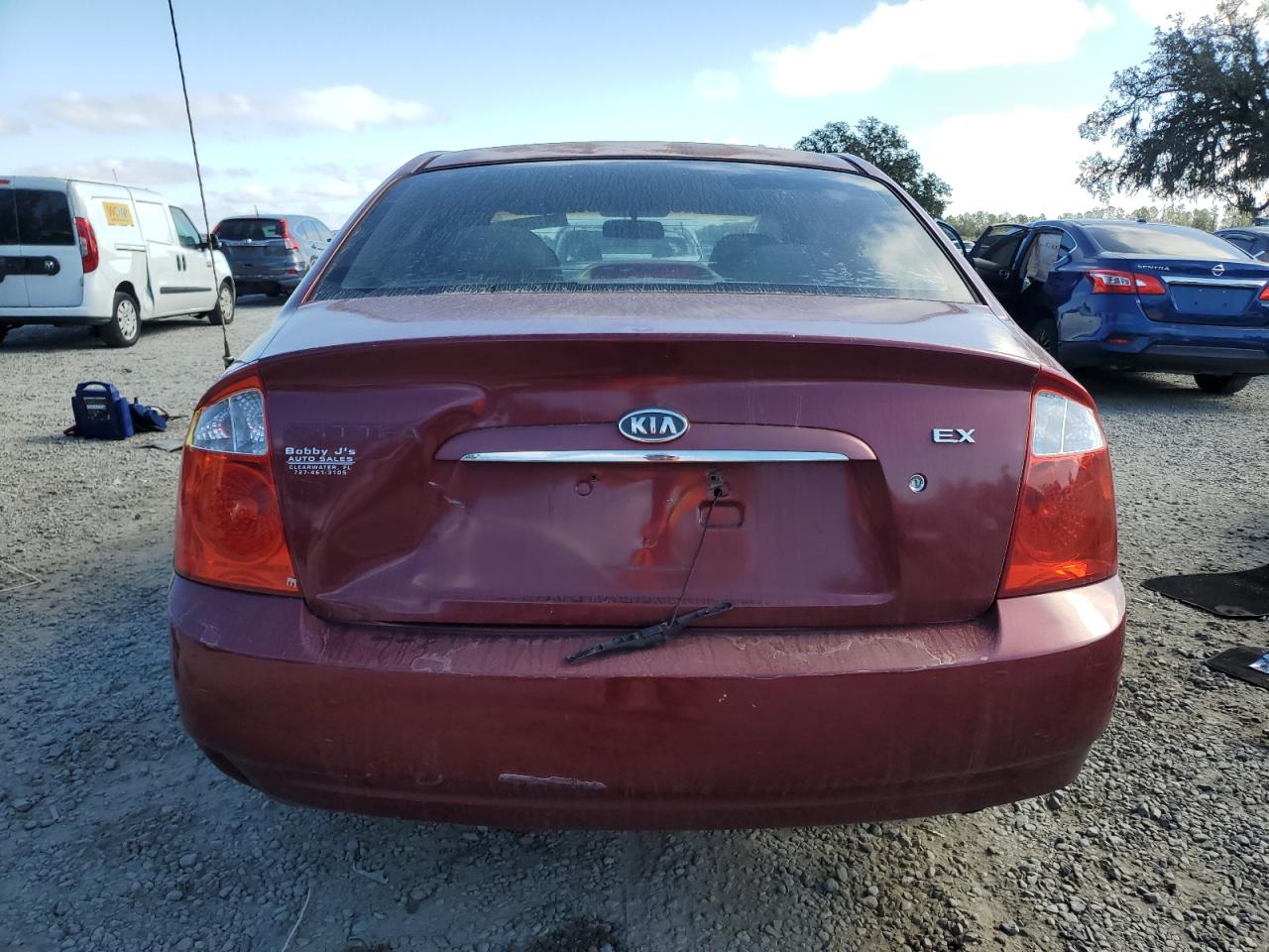 2005 Kia Spectra Lx VIN: KNAFE121255150805 Lot: 86174384