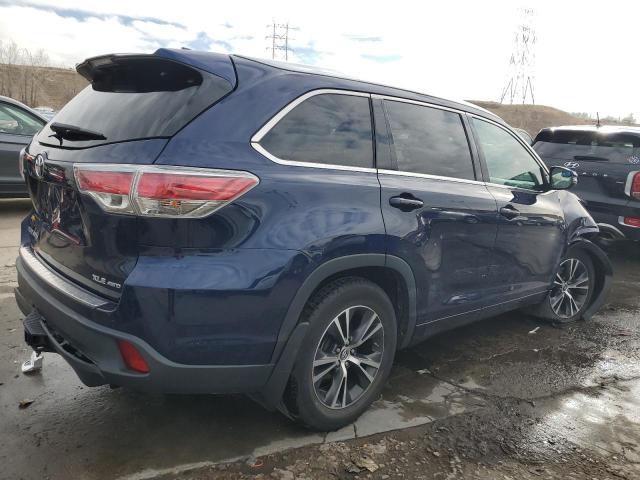  TOYOTA HIGHLANDER 2016 Синий