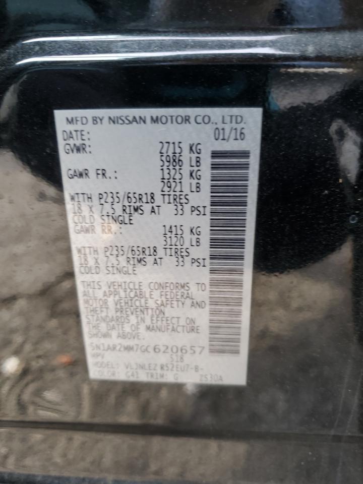 VIN 5N1AR2MM7GC620657 2016 NISSAN PATHFINDER no.13