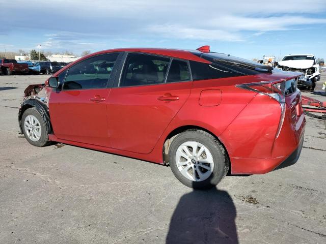  TOYOTA PRIUS 2016 Czerwony