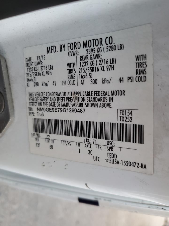 VIN NM0GE9E79G1260487 2016 FORD TRANSIT no.13