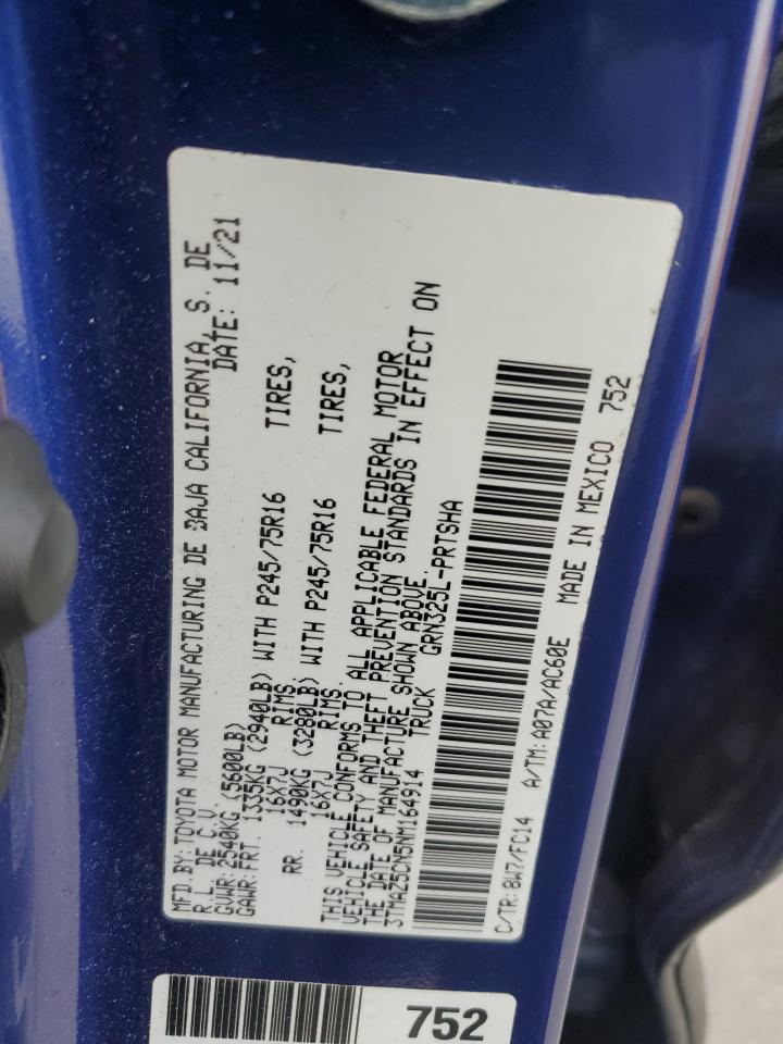 3TMAZ5CN5NM164914 TOYOTA TACOMA 2022
