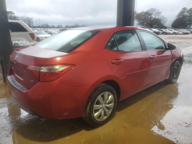 Sedans TOYOTA COROLLA 2016 Red