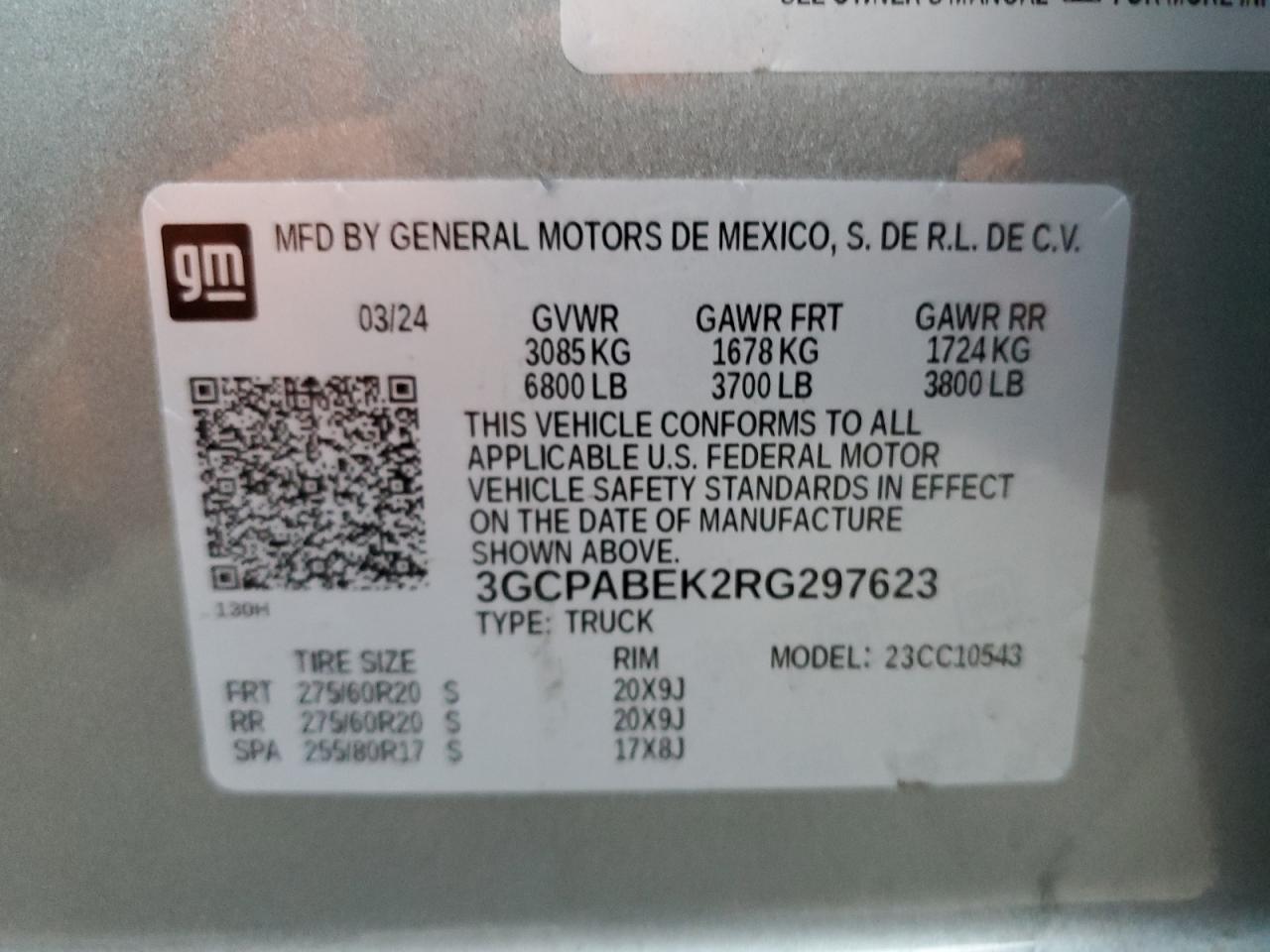 VIN 3GCPABEK2RG297623 2024 CHEVROLET ALL Models no.12