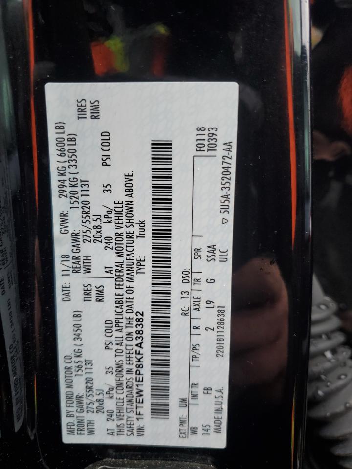 1FTEW1EP8KFA38382 FORD F-150 2019