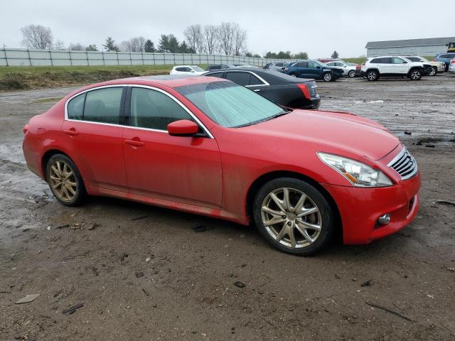  INFINITI G37 2012 Червоний