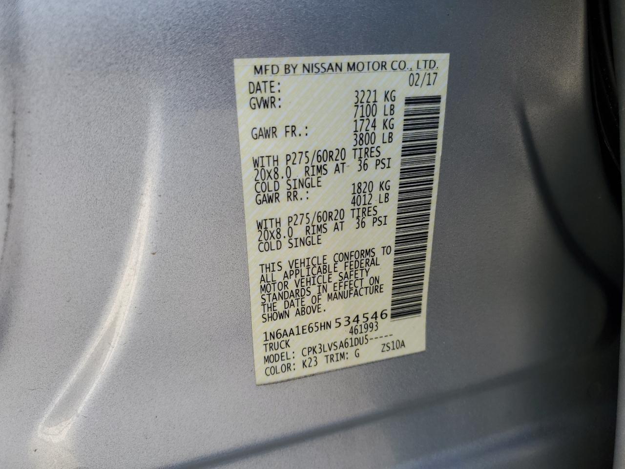2017 Nissan Titan - Image 13