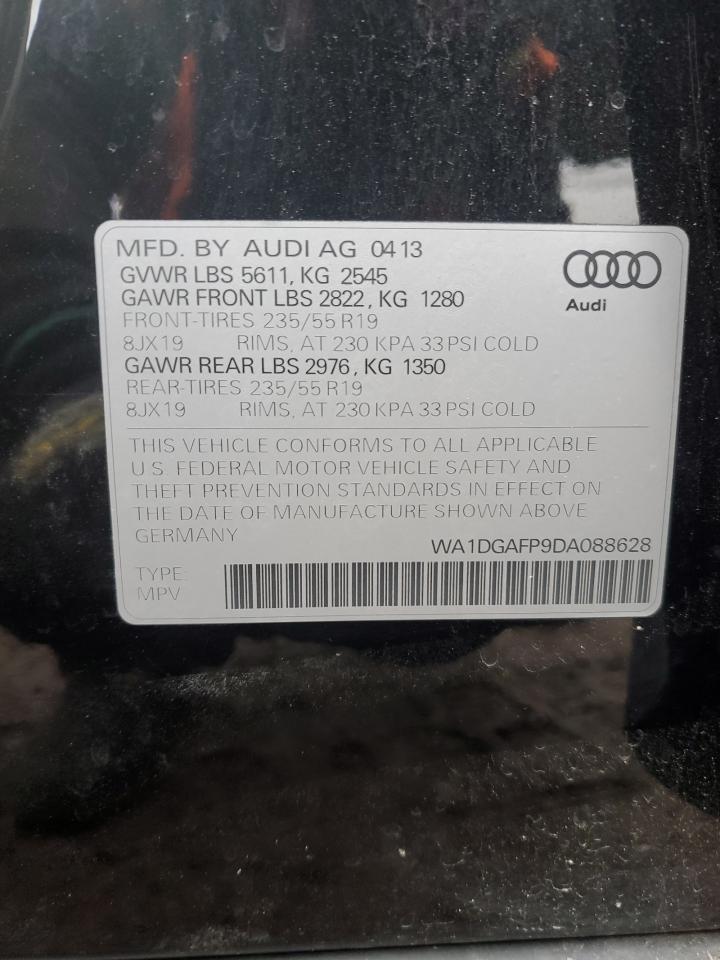 VIN WA1DGAFP9DA088628 2013 AUDI Q5 no.14