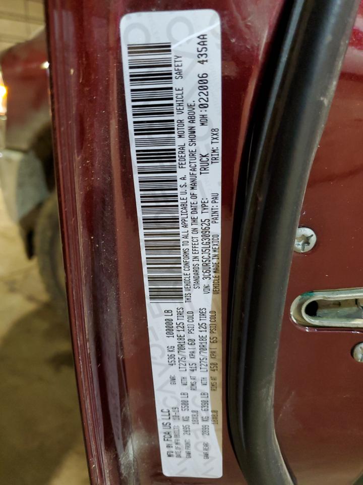 2020 Ram 2500 Tradesman VIN: 3C6UR5CJ5LG309625 Lot: 84058094