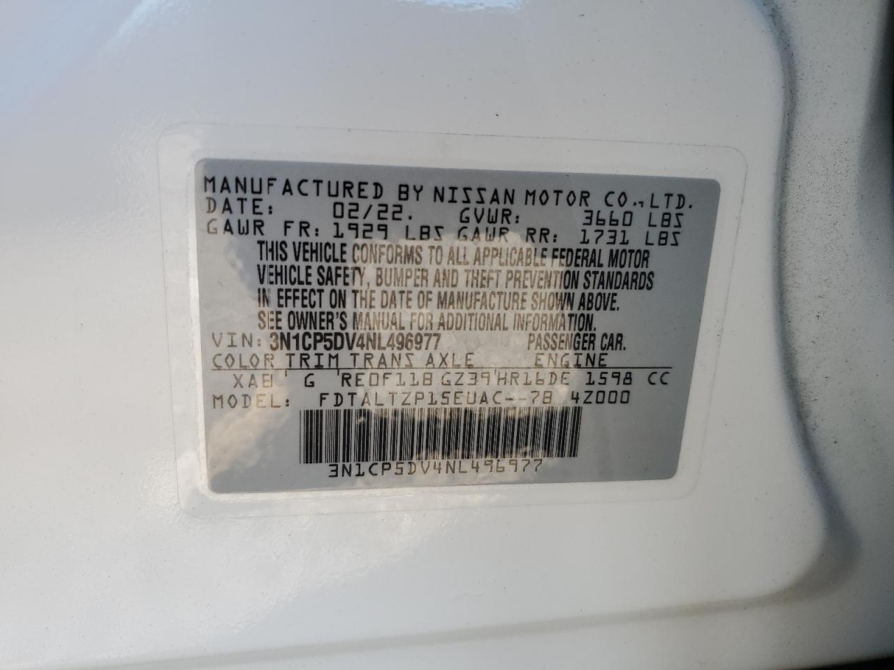 2022 Nissan Kicks - Image 16