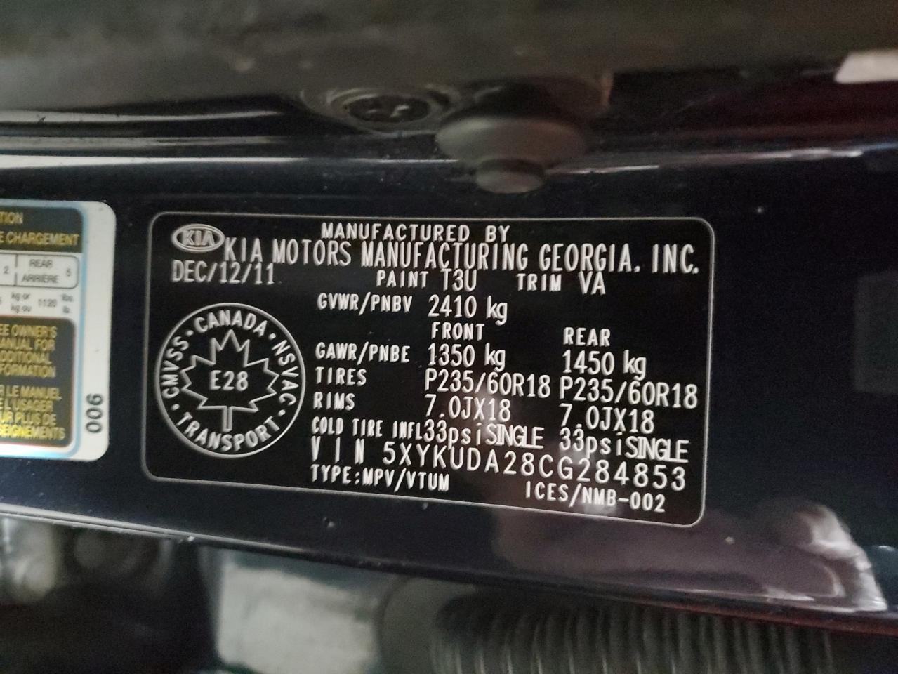 2012 Kia Sorento - Image 13