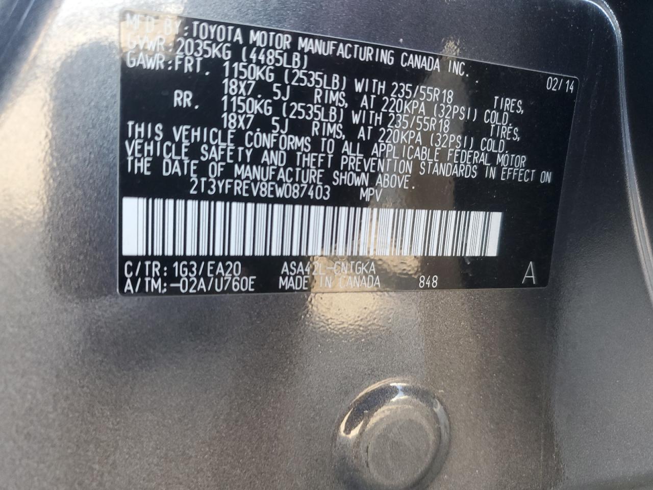 2014 Toyota RAV 4 - Image 13