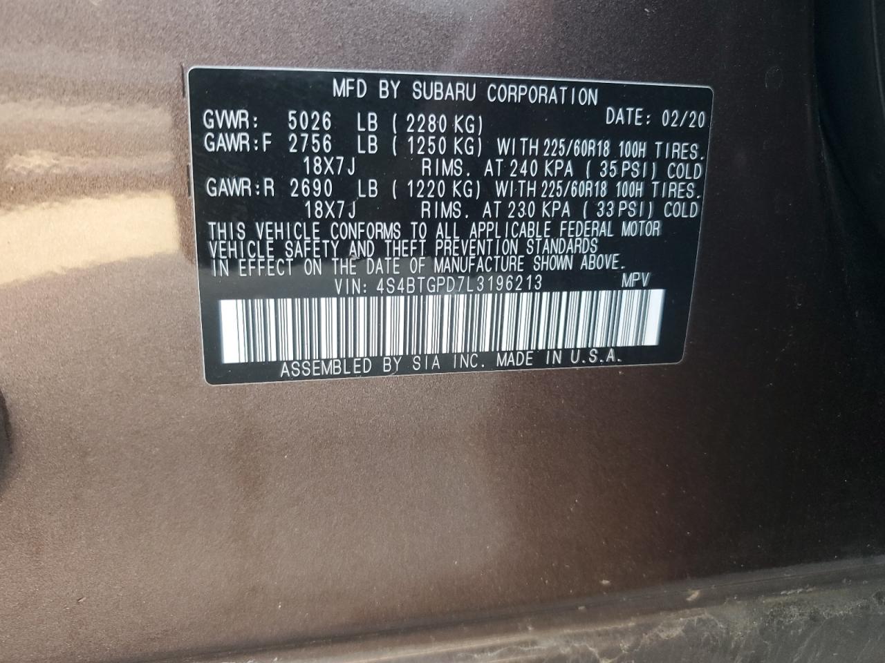 2020 Subaru Outback - Image 13